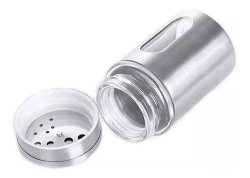 Imagem de Kit 4 Peças: 2 Azeite/ Galheteiro 300ml + 2 Saleiro Aço Inox