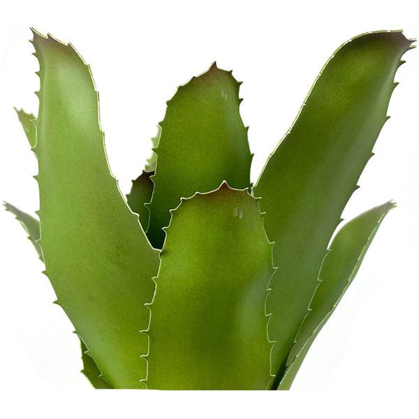 Imagem de Kit 4 Peças Bromélia Planta Artificial Verde 8 Folhas 21cm