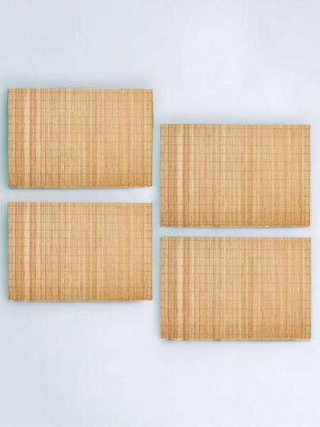 Imagem de Kit 4 Peças Jogo Americano Bambu Esteira 30X45 Cm