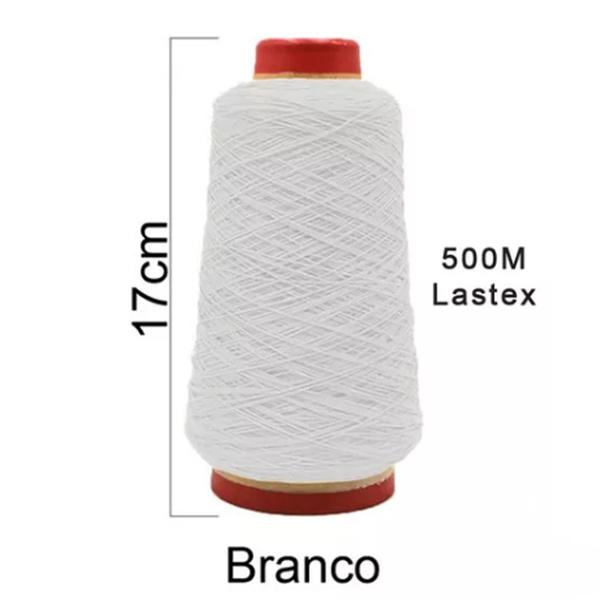 Kit 4 Peças Lastex São José Branco Elástico Com 500 Metros - Merart Imagem de Kit 4 Peças Lastex São José Branco Elástico Com 500 Metros