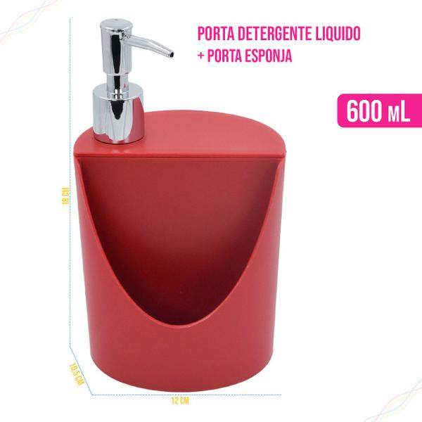 Imagem de Kit 4 Peças Para Pia De Cozinha Coza Basic Escorredor Porta Talher Lixeira Dispenser Romeu E Julieta Completo Resistente