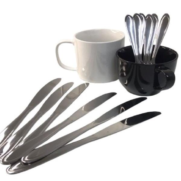 Kit 4 Peças Xícara e Colheres para Momentos básico - Filó Modas Imagem de Kit 4 Peças Xícara e Colheres para Momentos básico