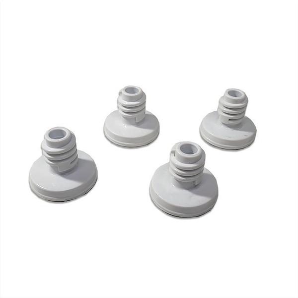 Kit 4 Pés Nivelador Lavadora Brastemp Consul W10658798 - Brastemp e Consul Imagem de Kit 4 Pés Nivelador Lavadora Brastemp Consul W10658798