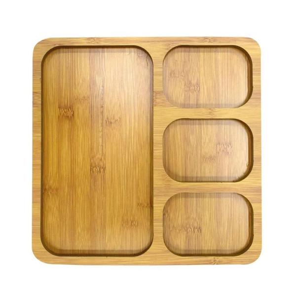 Kit 4 Petisqueiras Bambu E Mdf Gamelas Tábuas 17 Divisórias - Kadê Imagem de Kit 4 Petisqueiras Bambu E Mdf Gamelas Tábuas 17 Divisórias