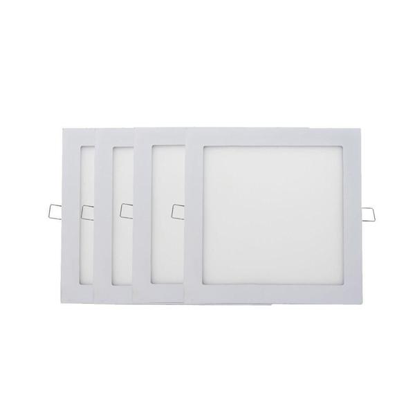 Imagem de Kit 4 Plafon Painel Luminária Downlight 18W Embutir