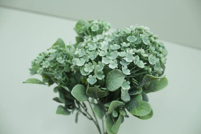 Kit 4 Plantas kalanchoe Artificiais Jardim Flor Branca 30cm - Genérico Imagem de Kit 4 Plantas kalanchoe Artificiais Jardim Flor Branca 30cm