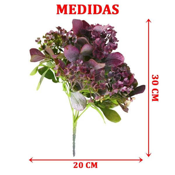 Kit 4 Plantas kalanchoe Artificiais Jardim Flor Branca 30cm - Genérico Imagem de Kit 4 Plantas kalanchoe Artificiais Jardim Flor Branca 30cm