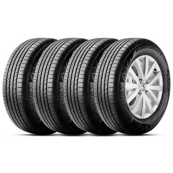 Kit 4 Pneu Continental Aro 15 195/55r15 85h Fr PowerContact 2 Kit 4 Pneu Continental Aro 15 195/55r15 85h Fr PowerContact 2