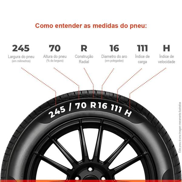 Imagem de Kit 4 Pneu Sunset Aro 16 245/70r16 111H TL  All-Terrain T/A Extra Load