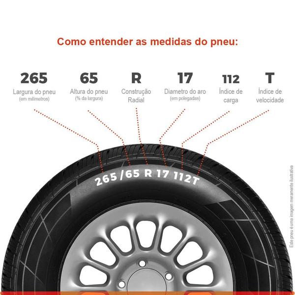 Imagem de Kit 4 Pneu Sunset Aro 17 265/65r17 112T TL  All-Terrain T/A