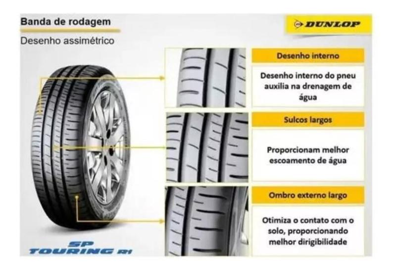 Imagem de Kit 4 Pneus 175/70 R14 Dunlop Sp Touring R1 88t