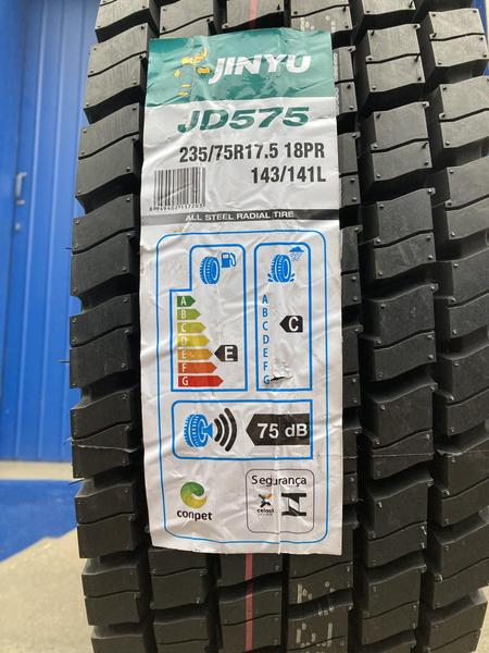 Imagem de Kit 4 pneus 235/75r17.5 143/141l 18pr jd575 jinyu