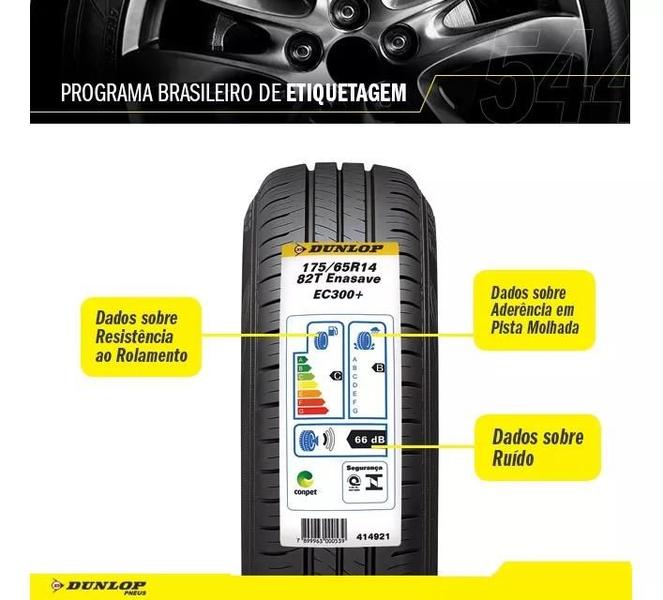 Imagem de Kit 4 Pneus Dunlop Aro 14 - 175/70r14 - Enasave Ec300 - 84t