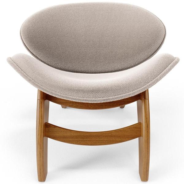 Imagem de Kit 4 Poltronas Decorativa Orgânica Sala Living Kadosh L02 Bouclê Creme - Lyam Decor