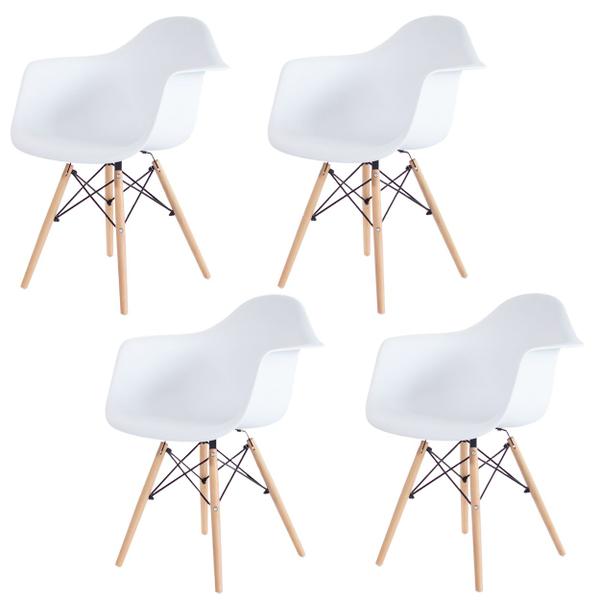 Imagem de Kit 4 Poltronas Decorativas Charles Eames Eiffel 132PP