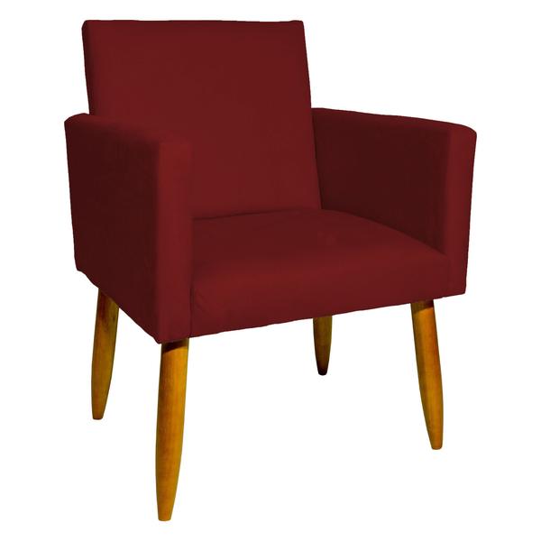 Imagem de Kit 4 Poltronas Decorativas Nina Para Sala Recepção Escritório Suede - Clique E Decore