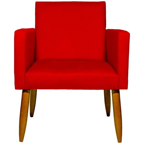 Imagem de Kit 4 Poltronas Decorativas Nina Para Sala Recepção Escritório Suede - Clique E Decore