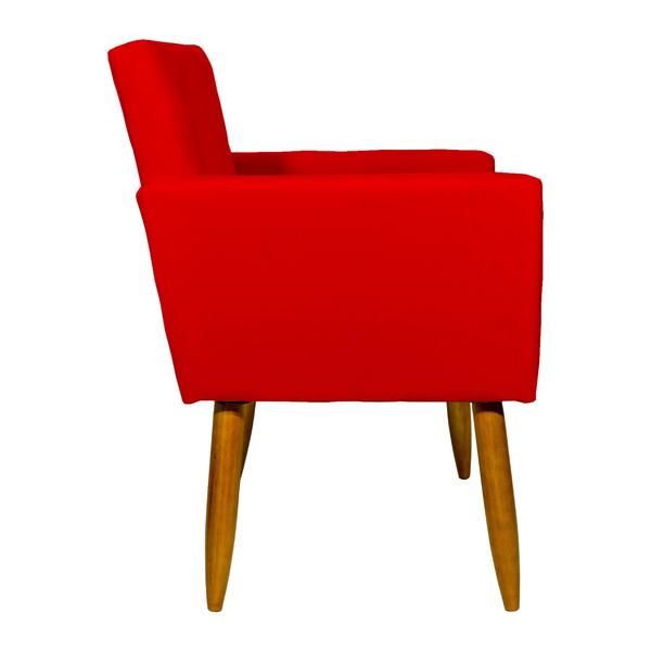 Imagem de Kit 4 Poltronas Decorativas Nina Para Sala Recepção Escritório Suede - Clique E Decore