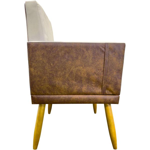 Imagem de Kit 4 Poltronas Decorativas para Sala Lis Material Sintético e Suede Cores Pé Palito