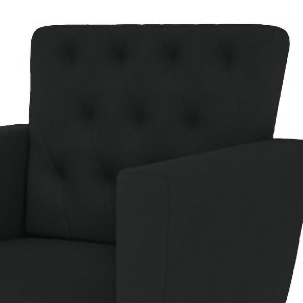 Imagem de Kit 4 Poltronas Nina com Capitone - Preto