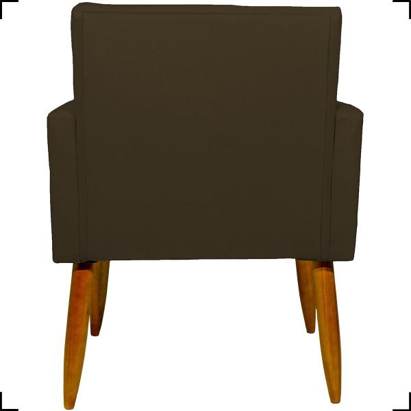 Imagem de Kit 4 Poltronas Para Sala Decorativas Nina Suede Cores Pé Castanho - Clique E Decore