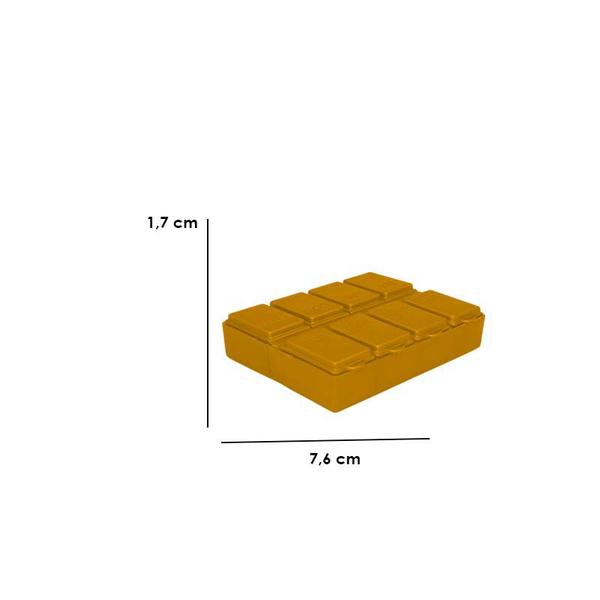Imagem de Kit 4 Porta Comprimido Dourado Plástico
