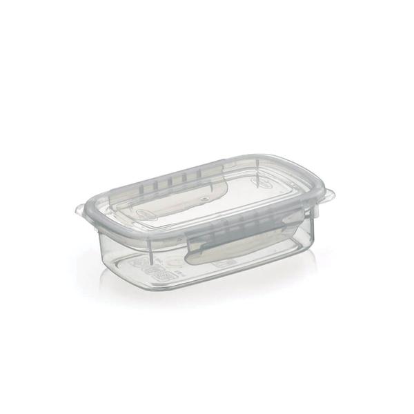 Kit 4 Potes Alimentos 270 ML Com Tampa e Travas Transparente - Nitron Imagem de Kit 4 Potes Alimentos 270 ML Com Tampa e Travas Transparente