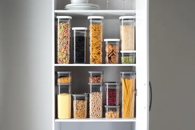 Imagem de Kit 4 Potes Herméticos Porta Alimentos Mantimentos Com Tampa