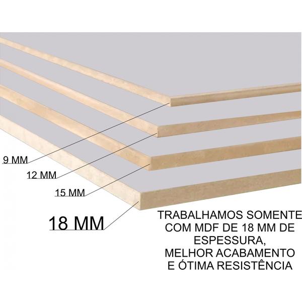 Imagem de Kit 4 Prateleiras Mdf Suporte Cantoneira 30X15 Branco