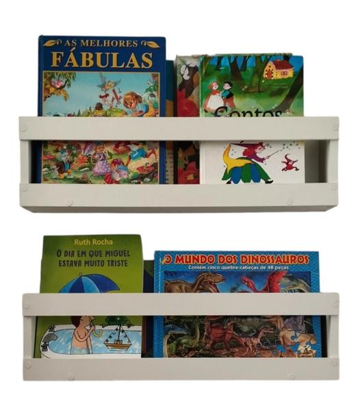 Imagem de Kit 4 Prateleiras Montessoriana Para Brinquedos E Livros