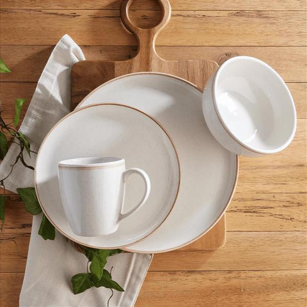 Imagem de Kit 4 Prato Sobremesa Classhome Ceramica Caoba - Bege