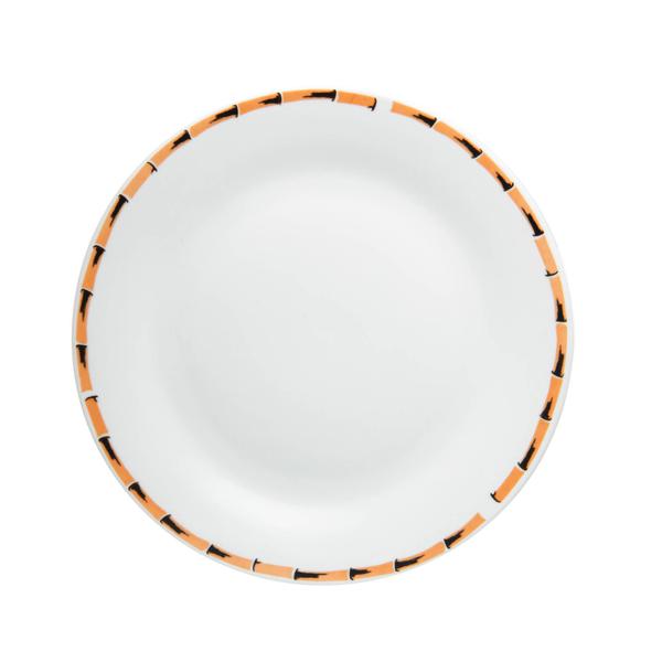 Imagem de Kit 4 Pratos para Sobremesa de Porcelana Bambu 18cm - Lyor