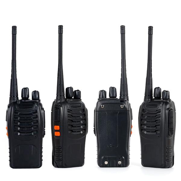 Imagem de Kit 4 Radio Ht 777s Comunicador Profissional Uhf 16 Canais Original 4 Walkie Talkie Com Fone Nf