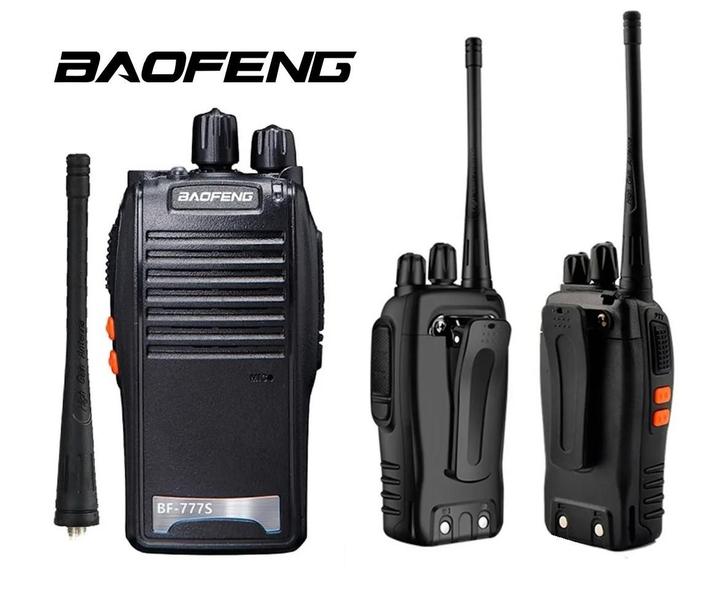 Imagem de Kit 4 rádios comunicadores baofeng 777s uhf 16 canais 