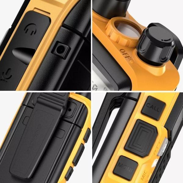 Imagem de Kit 4 Rádios Comunicadores Tri Band Walkie Talkie Portátil