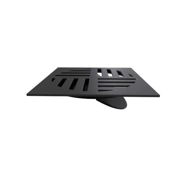 Kit 4 Ralo Grelha Quadrada Com Fecho Automático Preto 15Cm - Estrela Imagem de Kit 4 Ralo Grelha Quadrada Com Fecho Automático Preto 15Cm