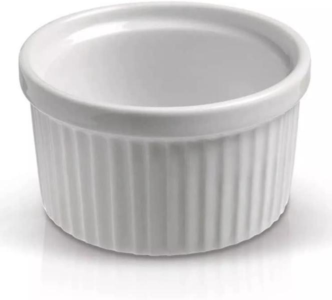 Imagem de Kit 4 Ramequim De Porcelana Branco 10,5Cm- 8426