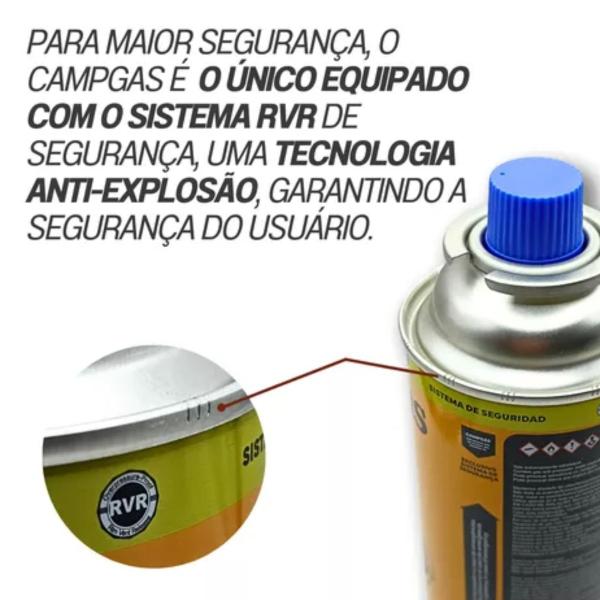 Imagem de Kit 4 Refil Gás Butano P/ Fogareiro e Maçarico Campgás Ntk