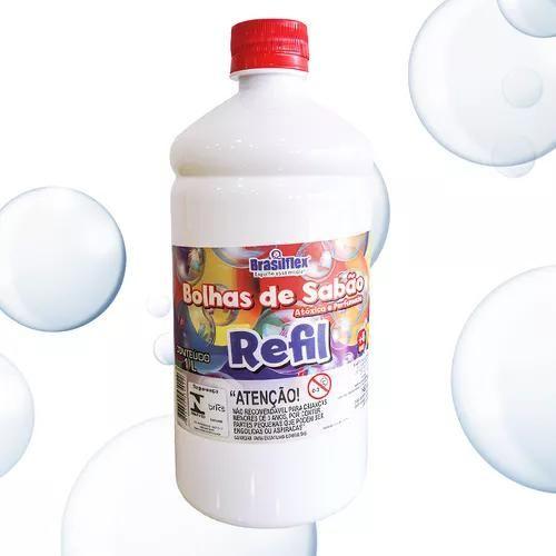 Imagem de Kit 4 Refil Liquido Para Maquina De Fazer Bolhas De Sabão