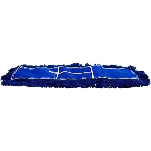 Imagem de Kit 4 Refil Mop Po 80X12Cm Euro Bralimpia Azul Eletrosttico