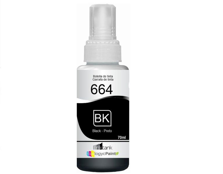 Imagem de Kit 4 Refil Tinta Para Epsonn T664 L395 L575 L365 L22 Tintas compatíveis