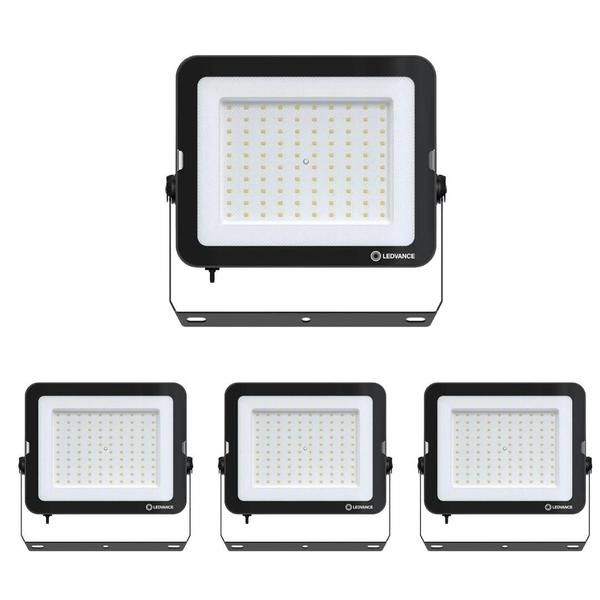 Imagem de Kit 4 Refletores Led Floodlight Compact Core 100w 5000k Ip65 Ledvance Osram