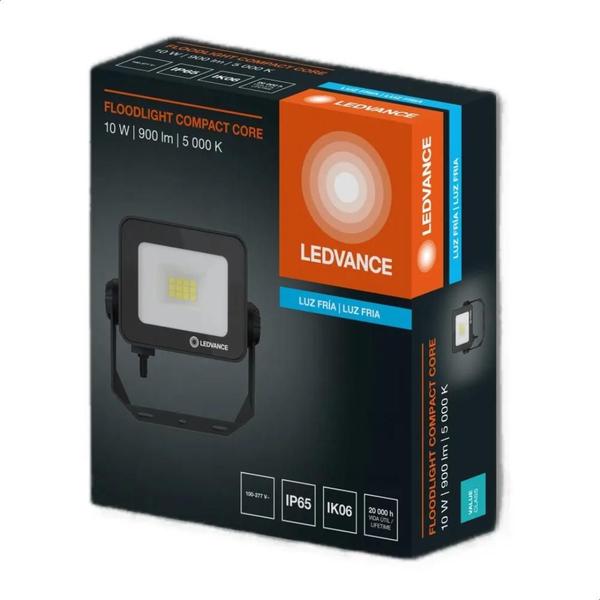 Imagem de Kit 4 Refletores Led Floodlight Compact Core 10w 5000k Ip65 Ledvance Osram