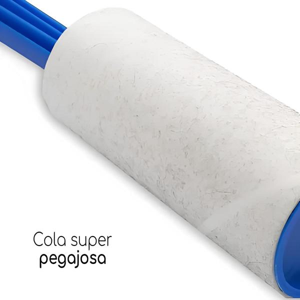 Imagem de Kit 4 Removedor De Pelos Adesivo Giratório 60 Folhas 20cm