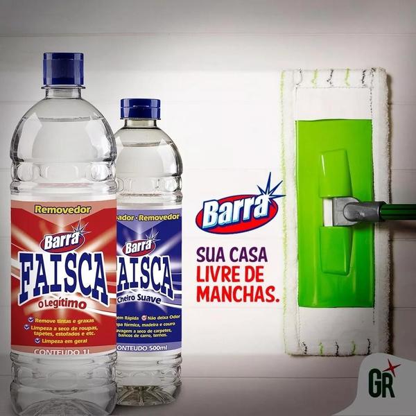 Imagem de Kit 4 Removedor Multiuso Faísca Barra Legítimo 1 L