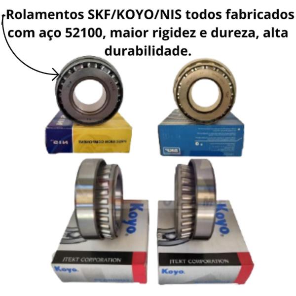 Imagem de Kit 4 Rolamento Diferencial Traseiro Hilux 2.7 2.8 4x4 16-23