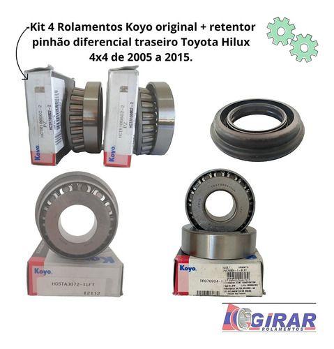 Imagem de Kit 4 Rolamento Diferencial Traseiro Hilux 4x4 2.5/2.7/3.0