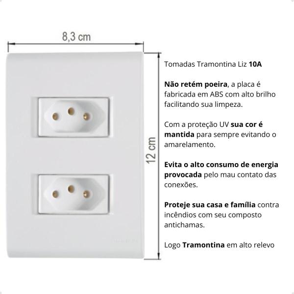 Imagem de Kit 4 Rolo Cabo Flexivel SIL 2,5mm² 100m 50 Tomada Dupla 10A