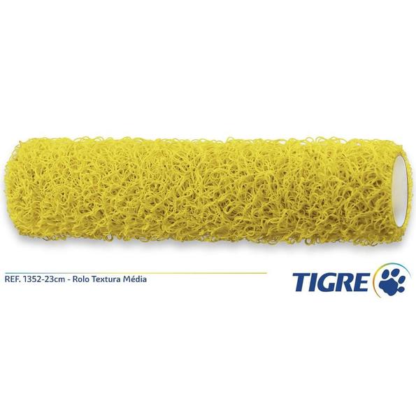 Kit 4 Rolo para Textura Cabelo Cabelinho de Anjo Parede Grafiato Fibra Vinil 23cm S/Cabo 1352 Tigre Imagem de Kit 4 Rolo para Textura Cabelo Cabelinho de Anjo Parede Grafiato Fibra Vinil 23cm S/Cabo 1352 Tigre