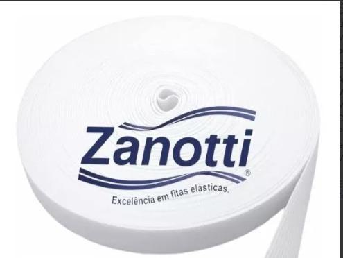 Imagem de Kit 4 Rolos De 25 Metros - Elástico Zanotti Jaraguá 30 Cru/branco 29mm